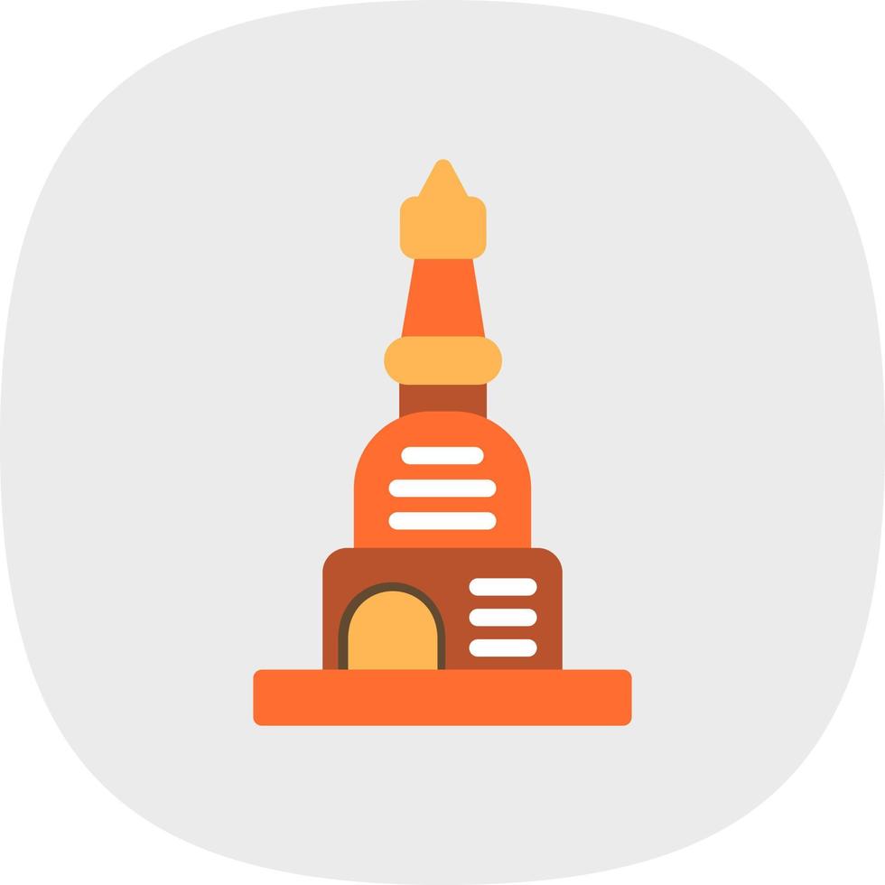 Stupa Vector Icon Design