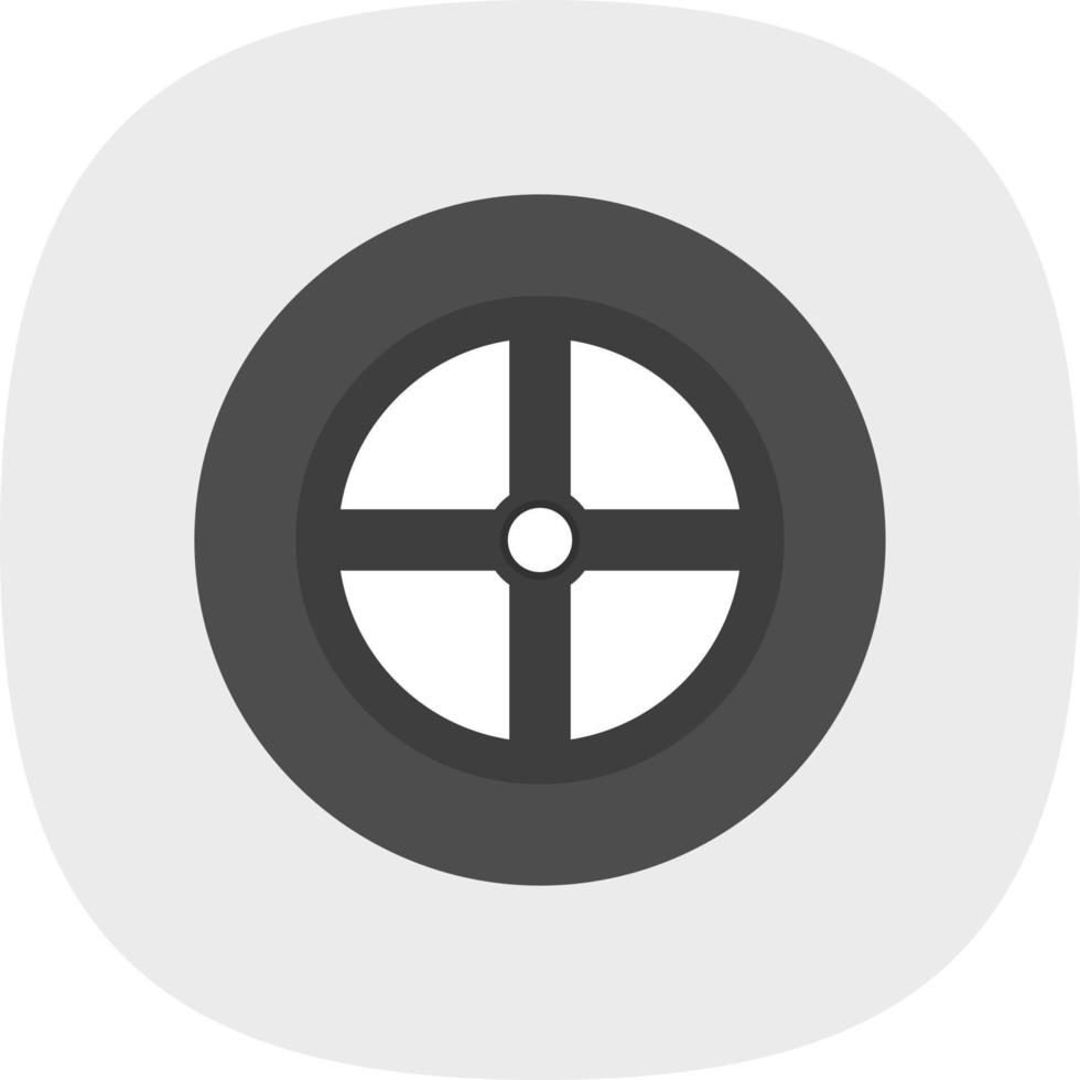 Wheel Vector Icon Design