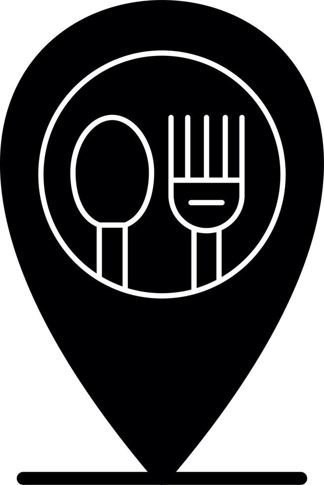 Restaurant Location Vector Icon Design