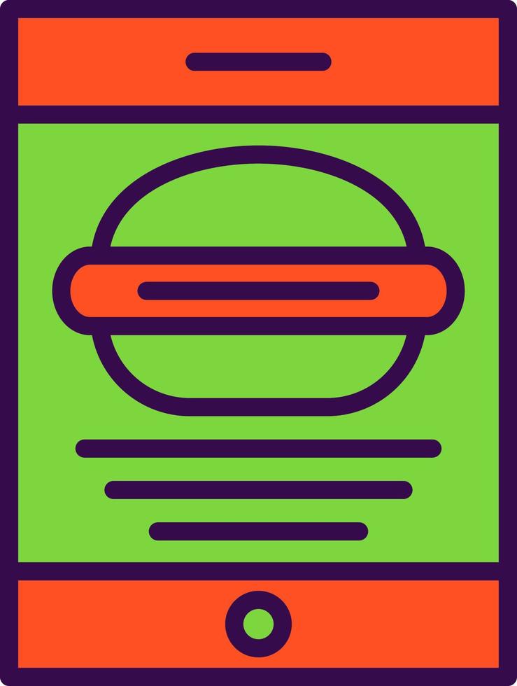 diseño de icono de vector de aplicación de alimentos