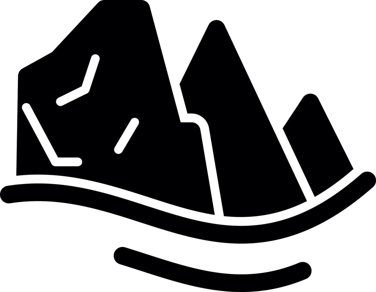 Mountains Vector Icon Design