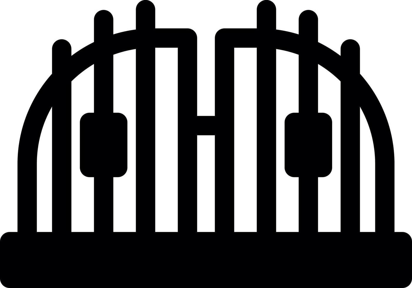 Dubai Gate Vector Icon Design