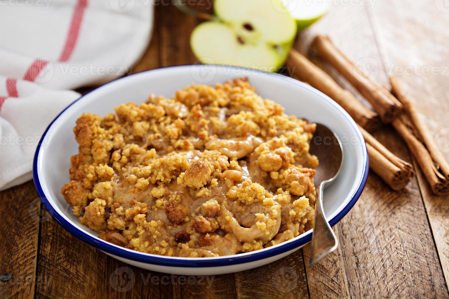 Caramel apple crumble photo