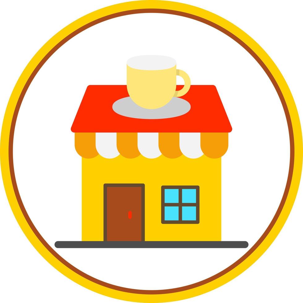 Coffee Shop Vector Icon Design