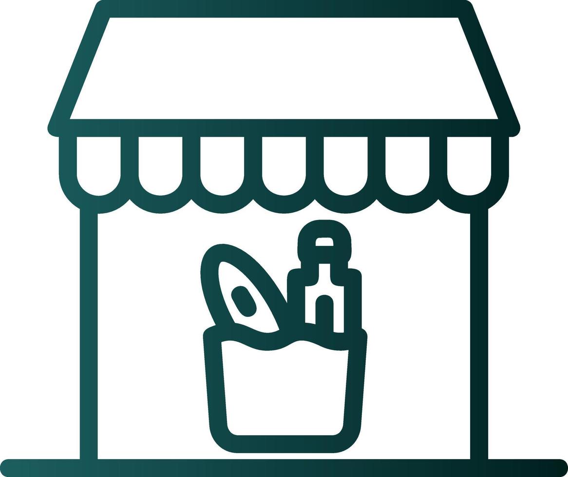Groceries Store Vector Icon Design