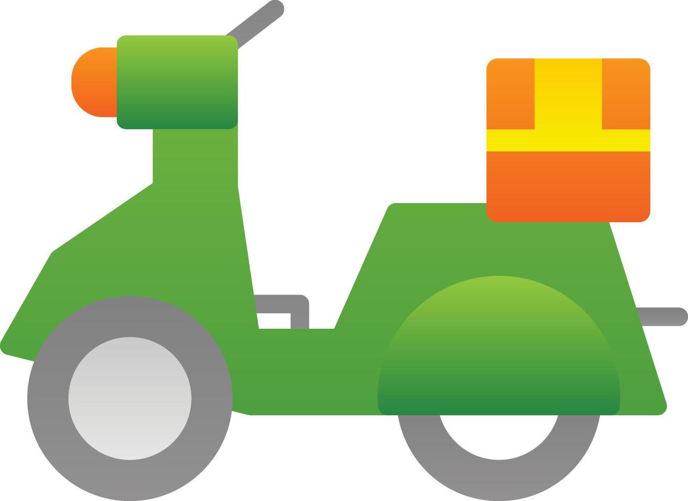 Delivery Scooter Vector Icon Design