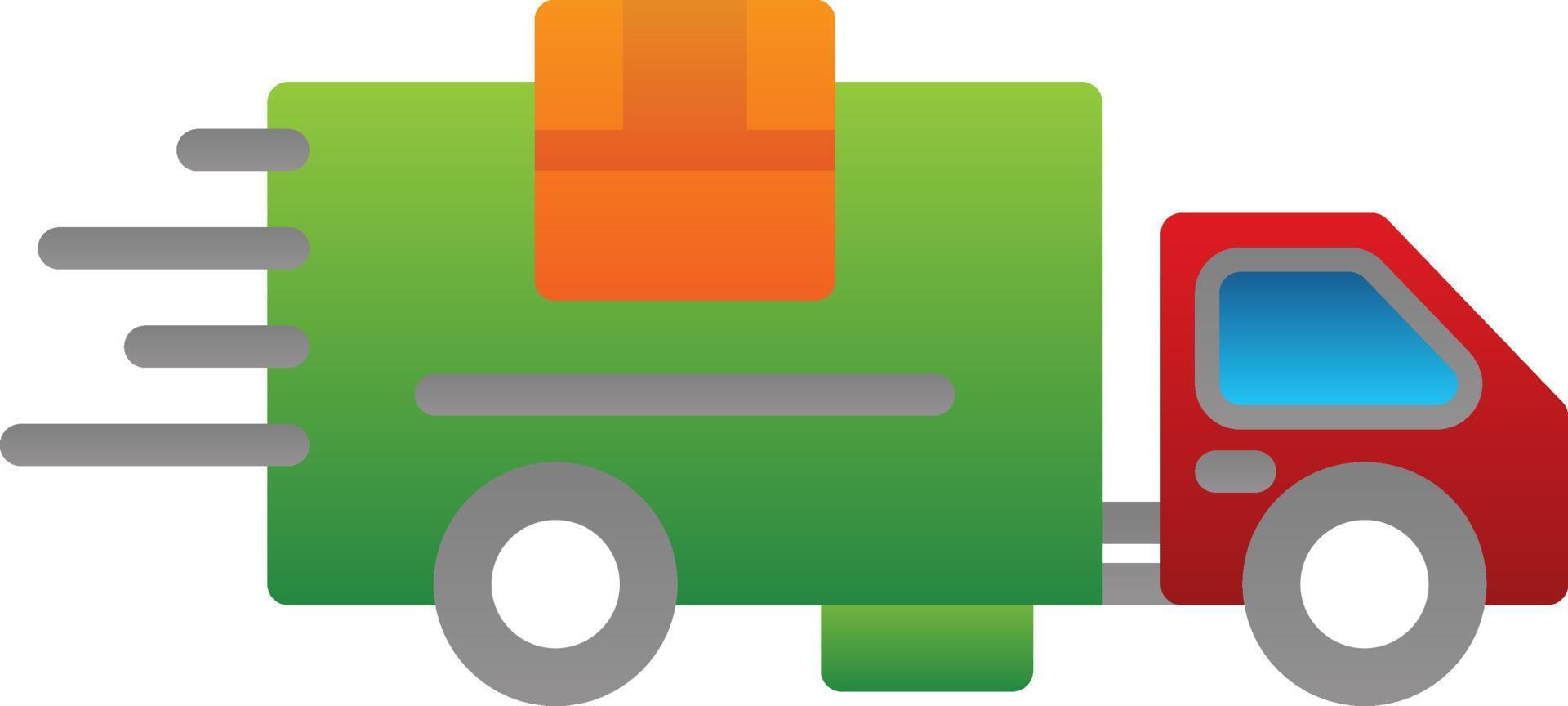 Delivery Truck Vector Icon Design