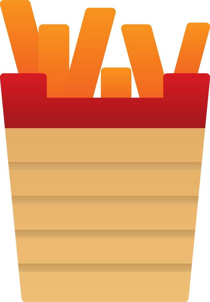 diseño de icono de vector de papas fritas