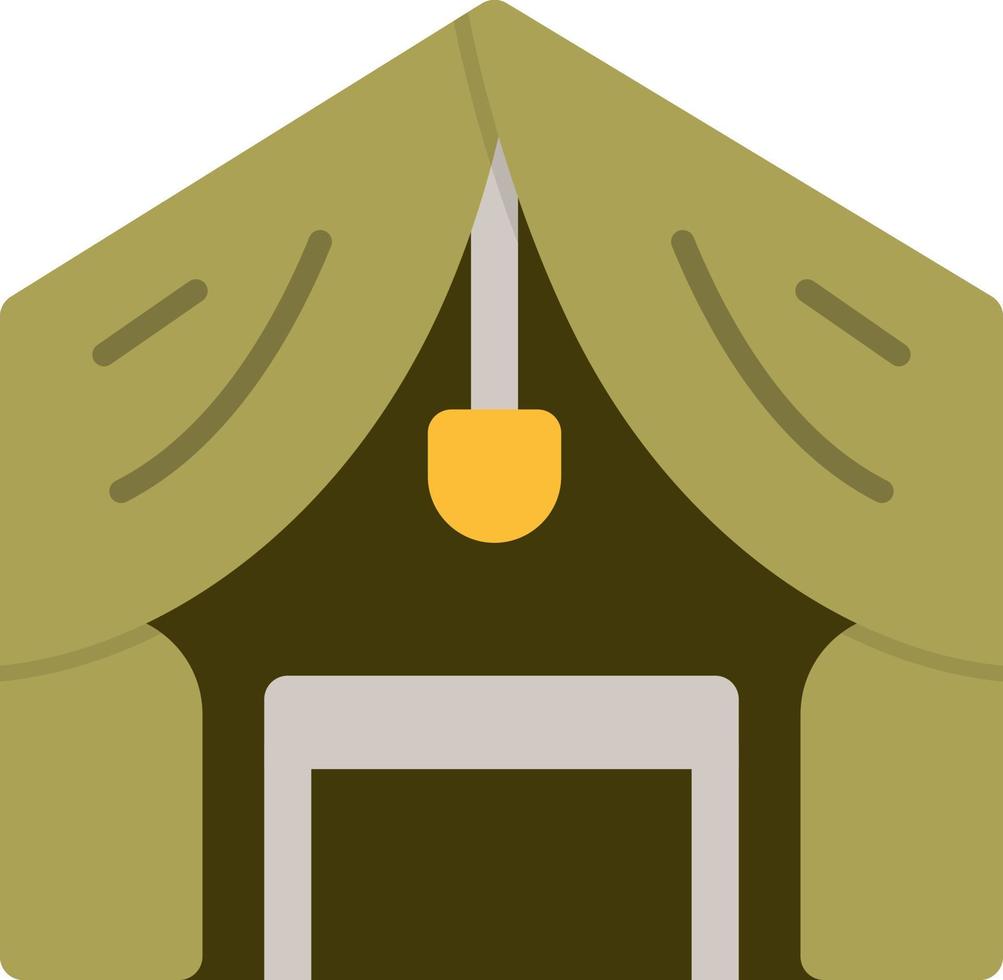 Luxury Camp Vector Icon Design