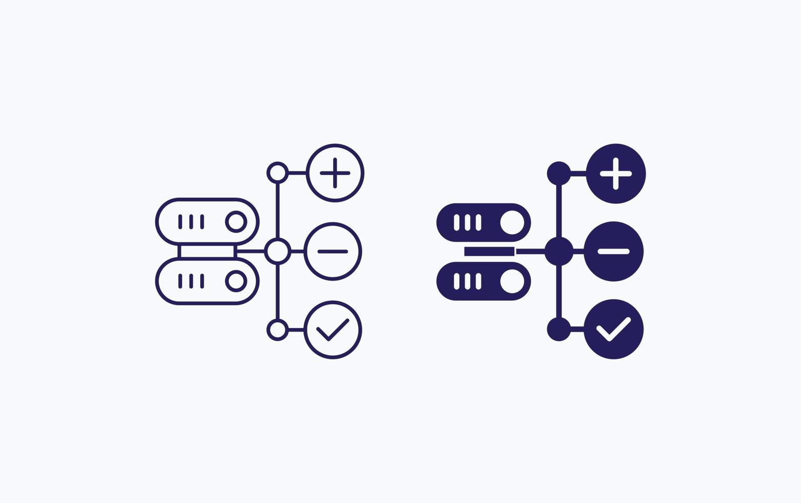 Database Connection illustration icon vector