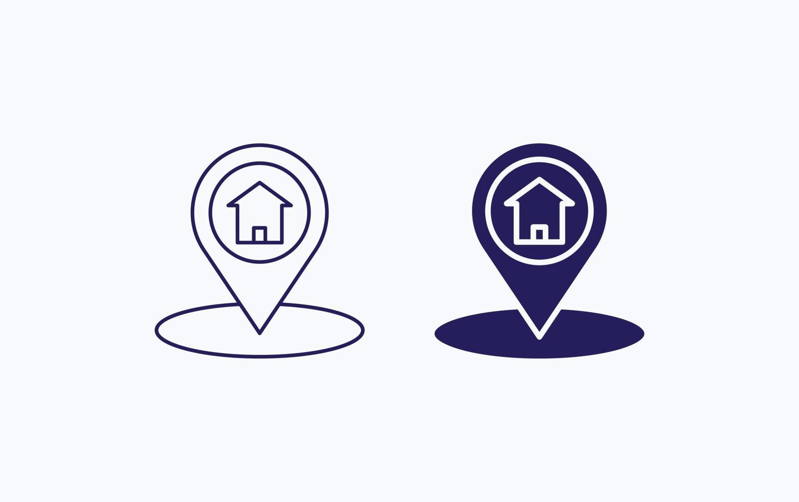 Home Map illustration icon vector