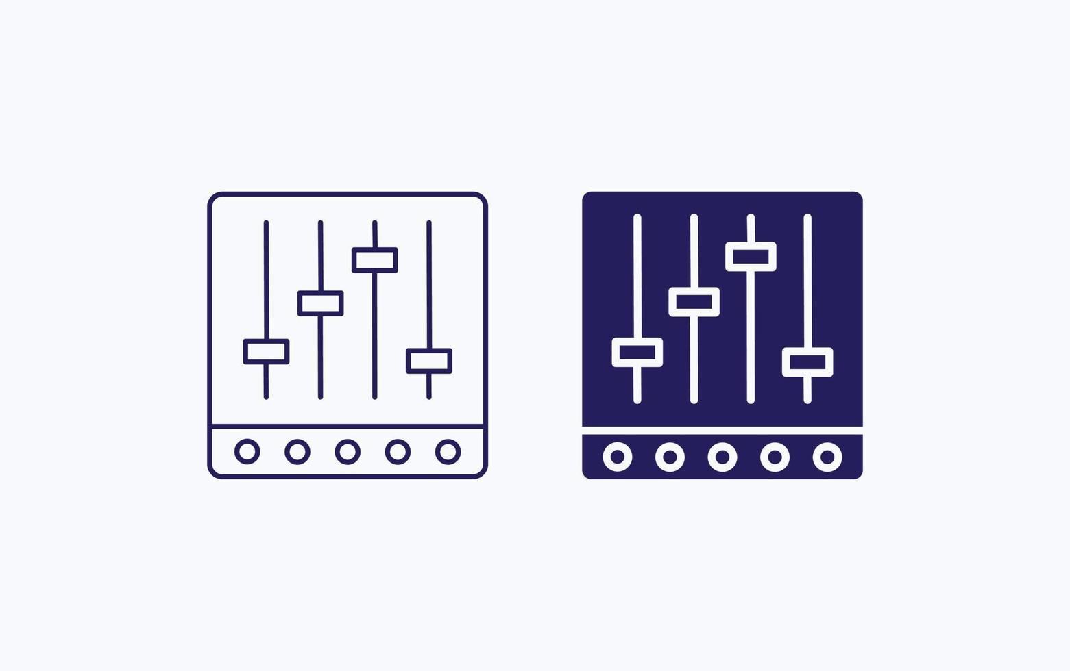 Equalizer, Controls vector illustration icon