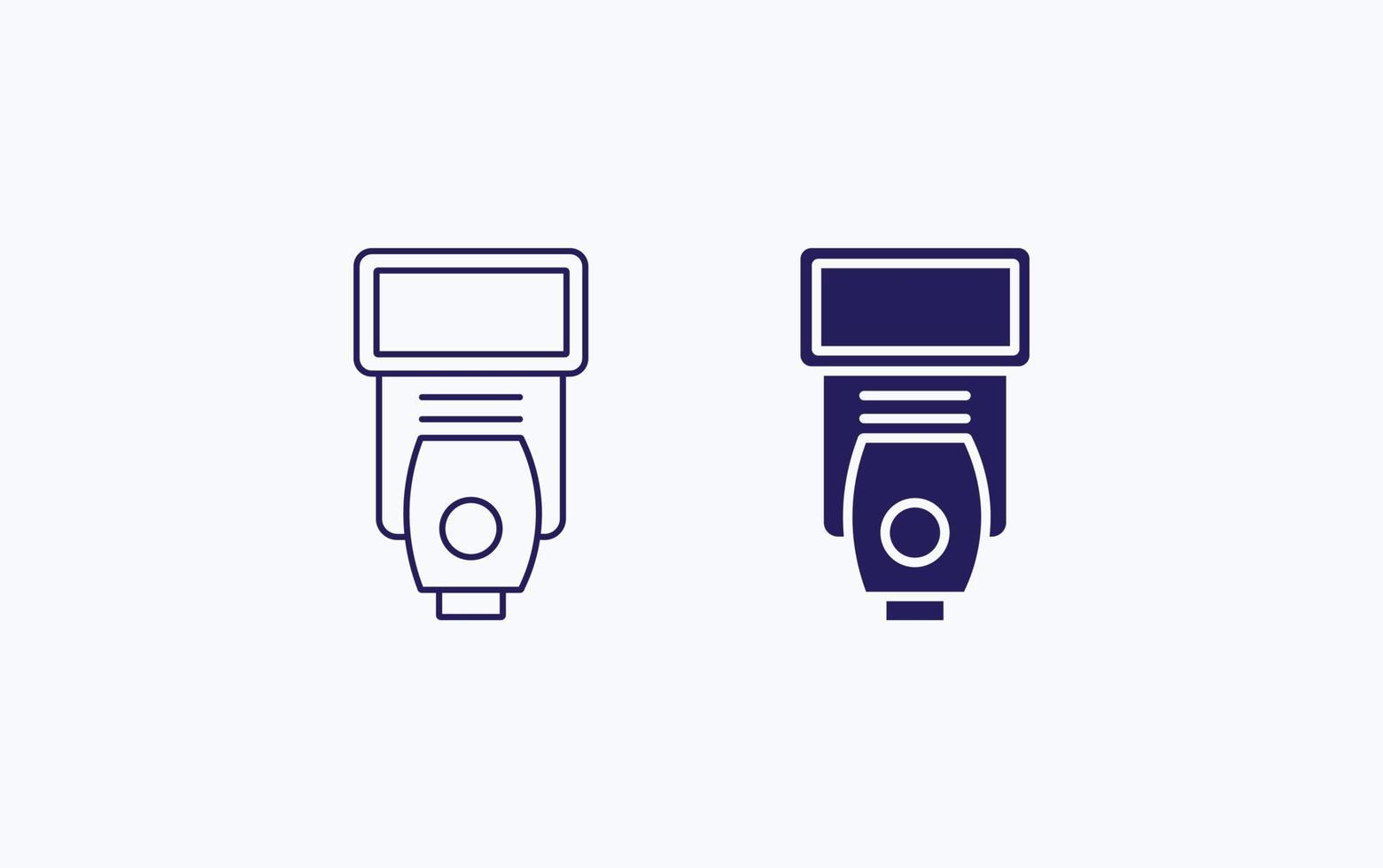 Camera flash Vector illustration icon