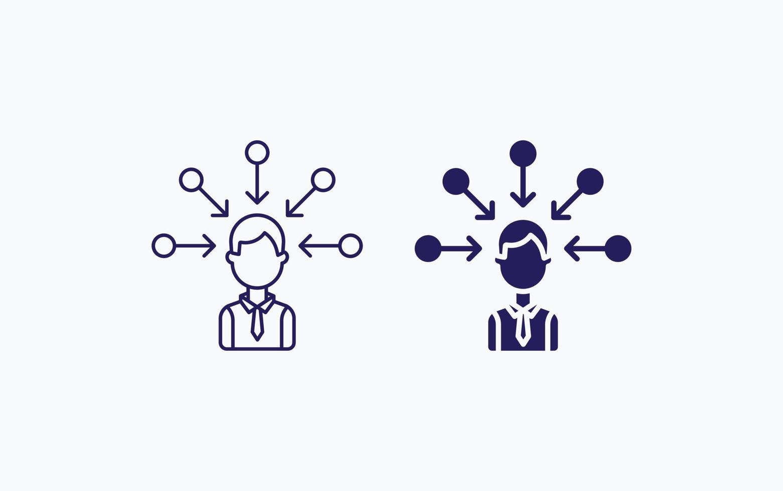Boss Business Connecting illustration icon vector