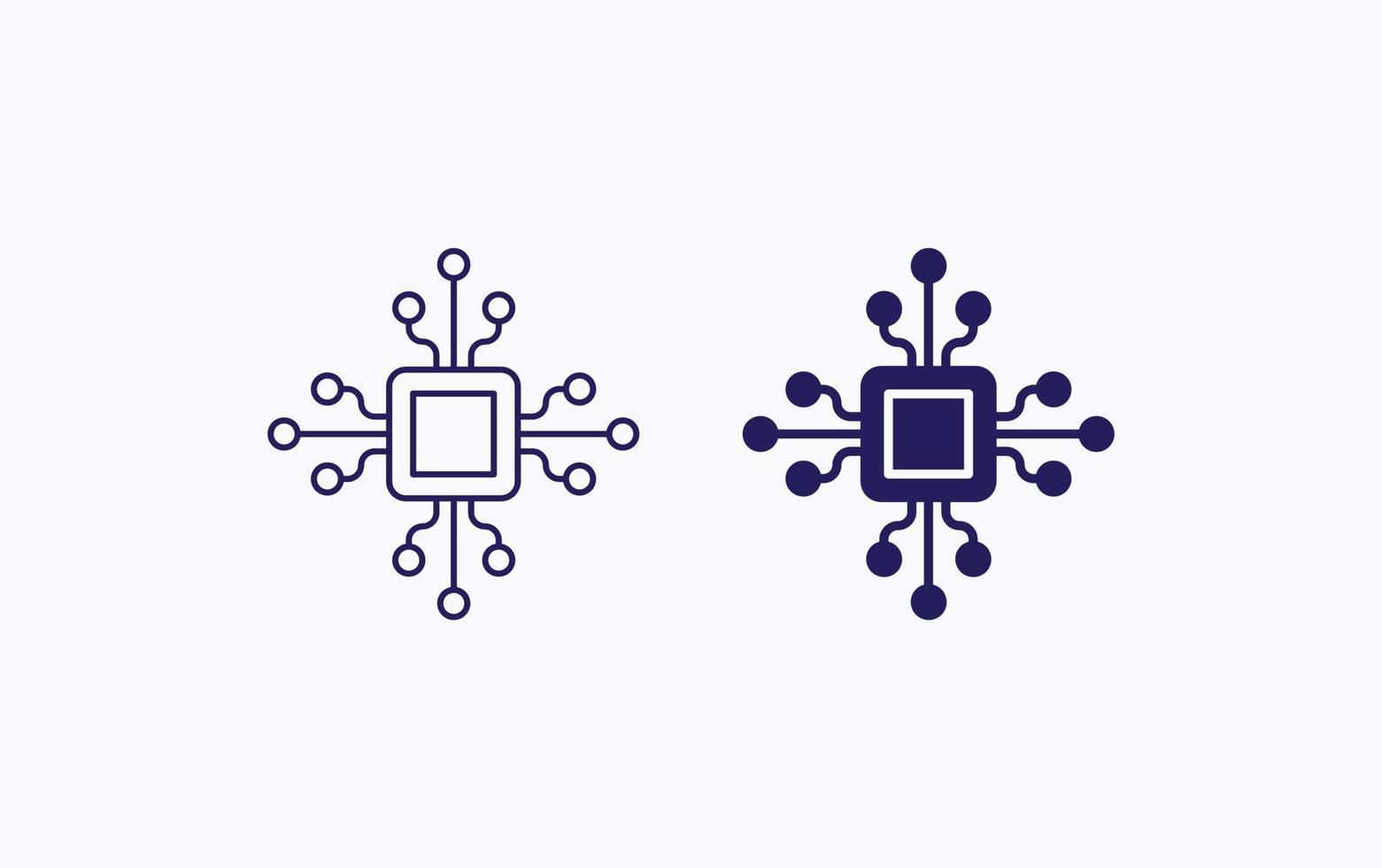 Cpu Chip illustration icon vector