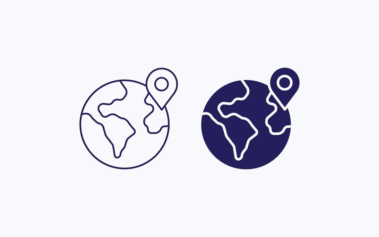 Global address, Place Vector illustration icon