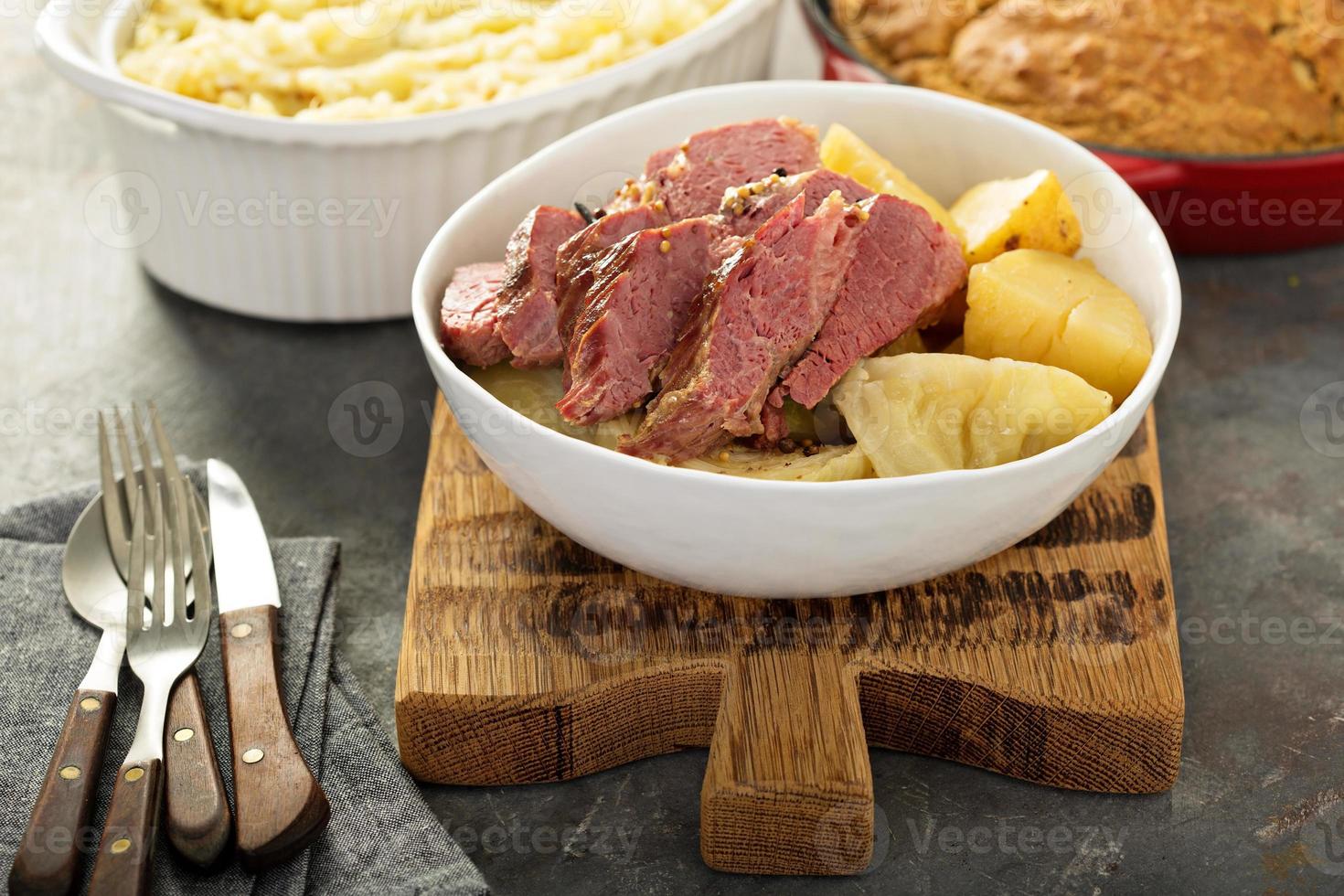 Corned beef and cabbage photo