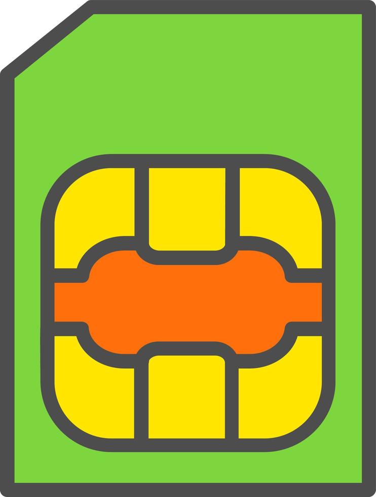 Sim Card Vector Icon