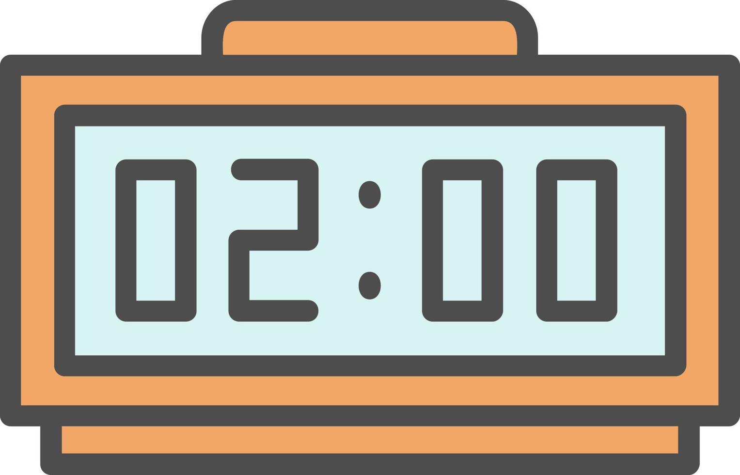 Digital Clock Vector Icon