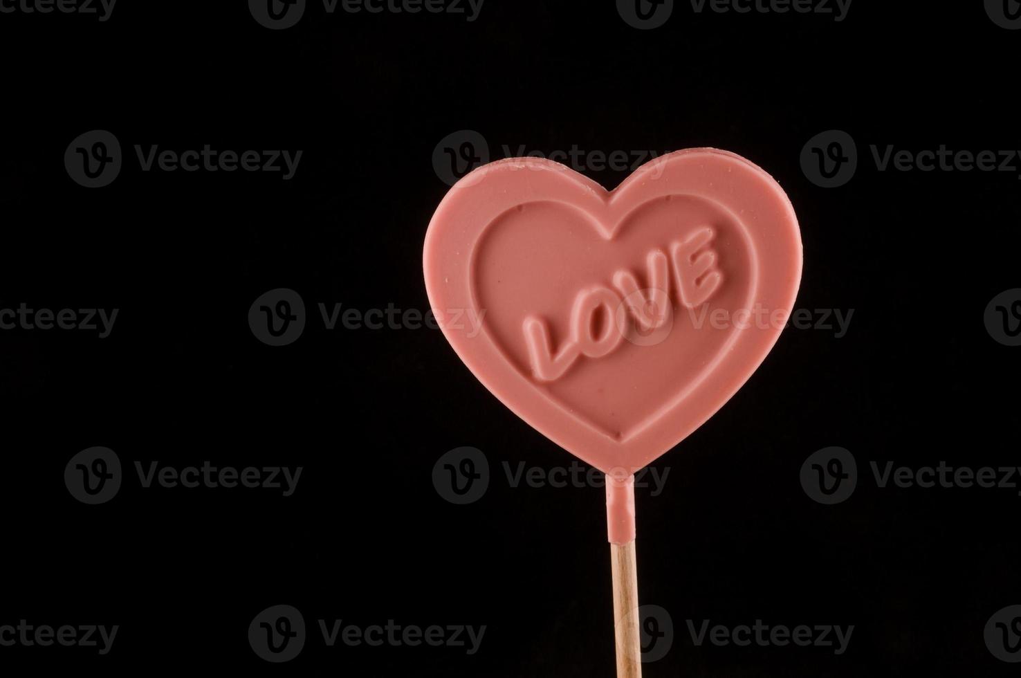Heart shaped lollipop photo