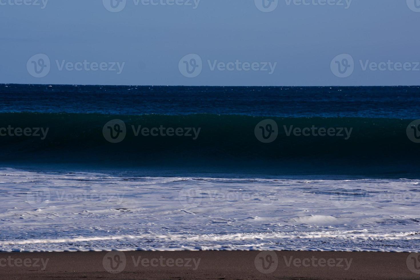 Beach view with waves photo