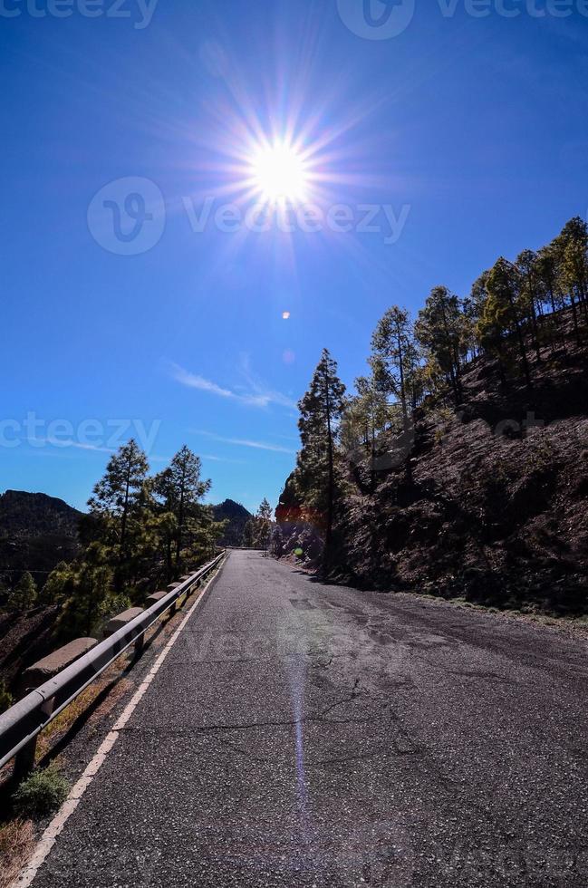 View of road and landscape photo