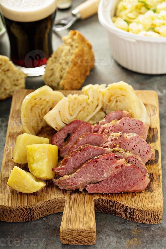 Corned beef and cabbage photo