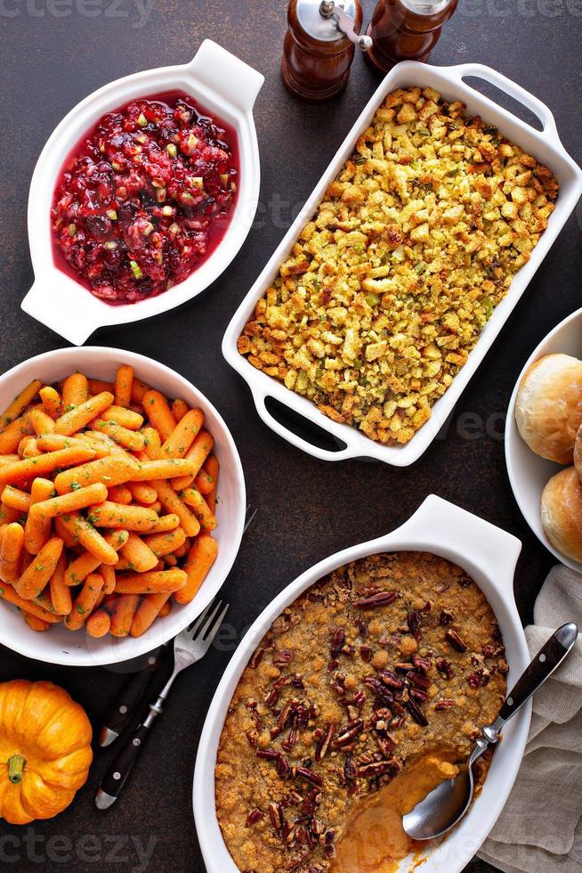 All traditional Thanksgiving side dishes photo