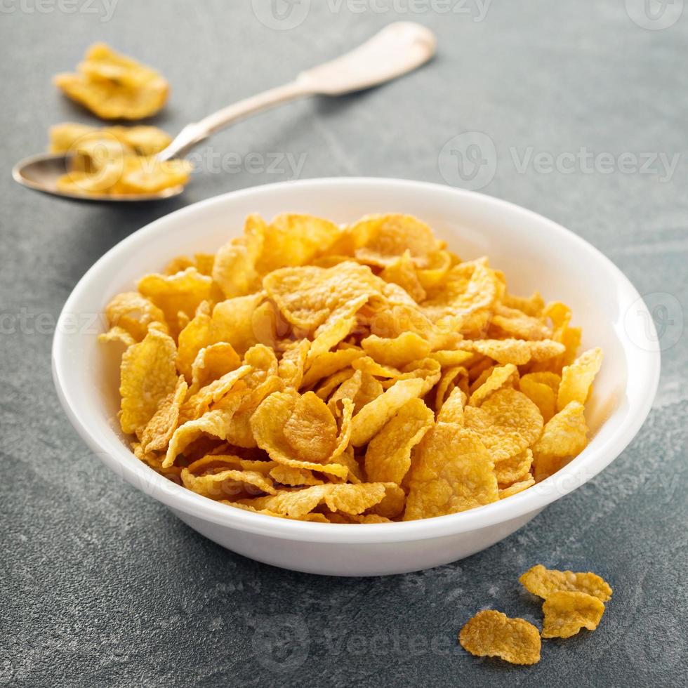 Cornflake cereals in a bowl photo