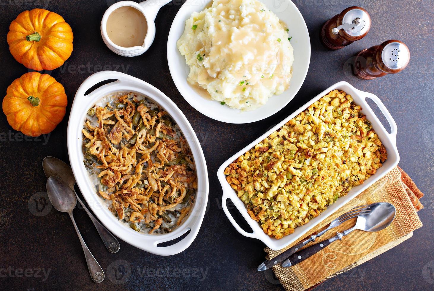All traditional Thanksgiving side dishes photo