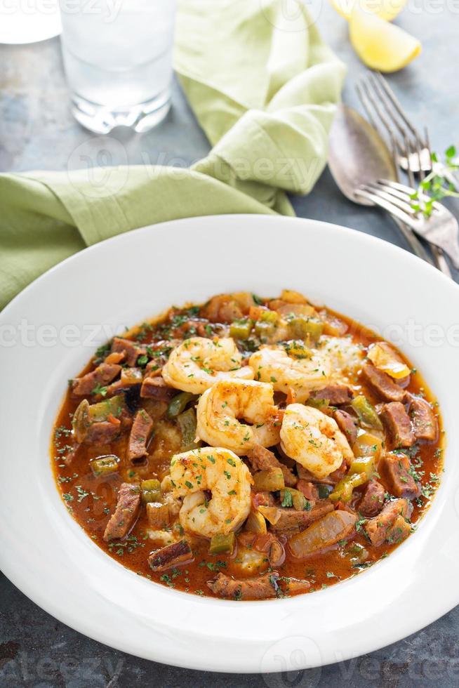 Grits and shrimp photo