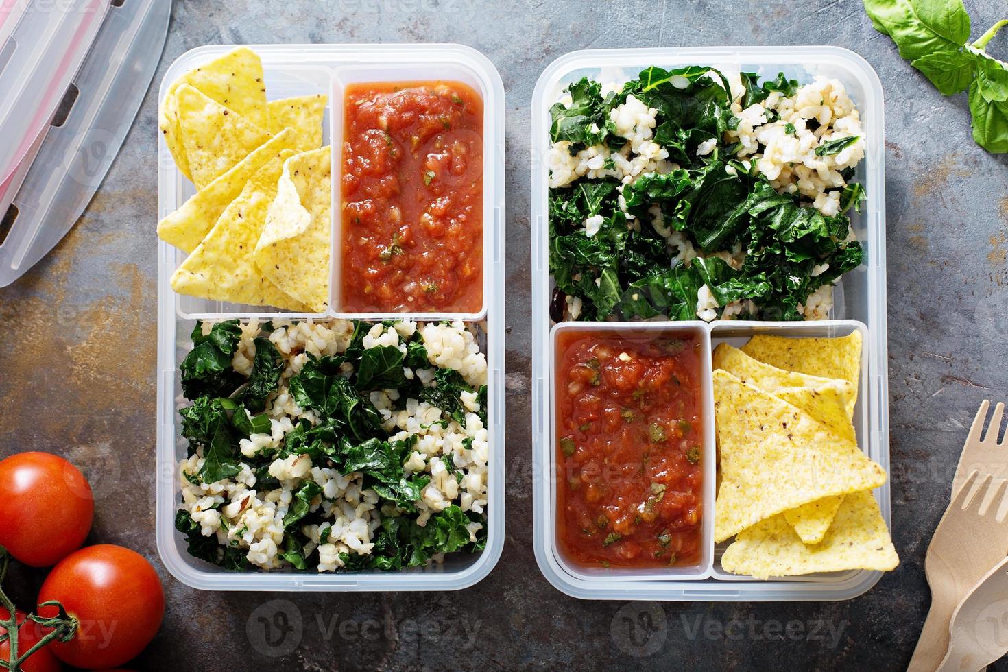 preparación de comida o almuerzo para el trabajo foto