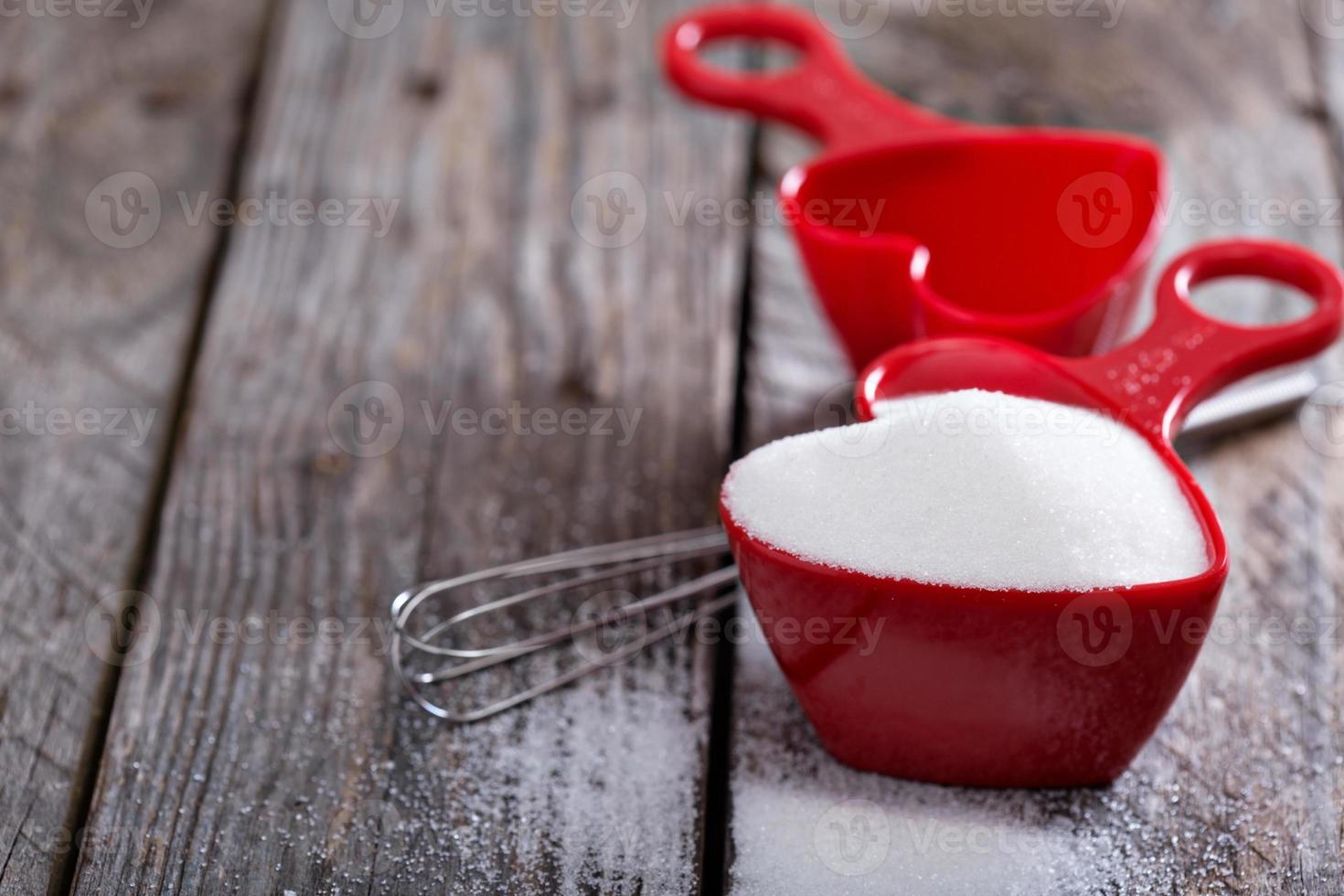 Baking sweets for Valentines day photo