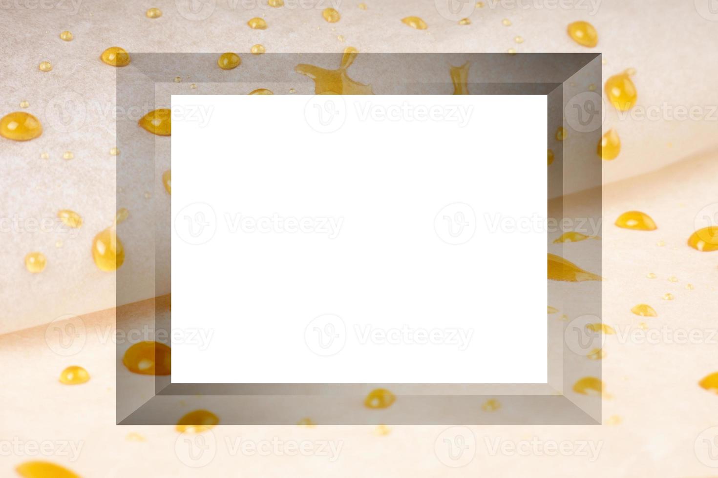 cannabis wax with empty frame, dab drops mockup with copy space photo