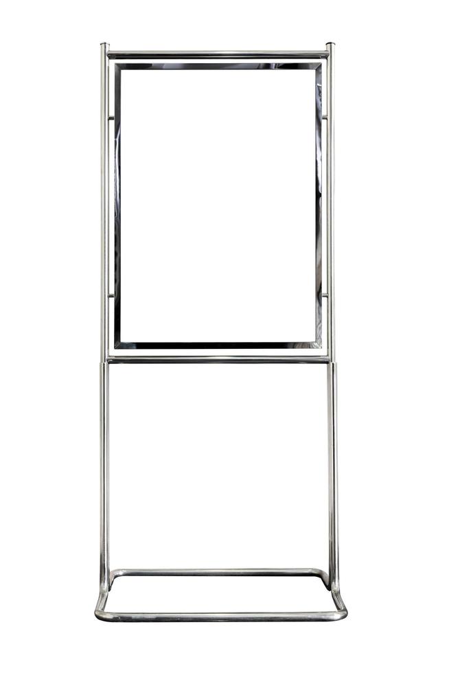 Floor standing advertising isolated on white background with clipping path photo