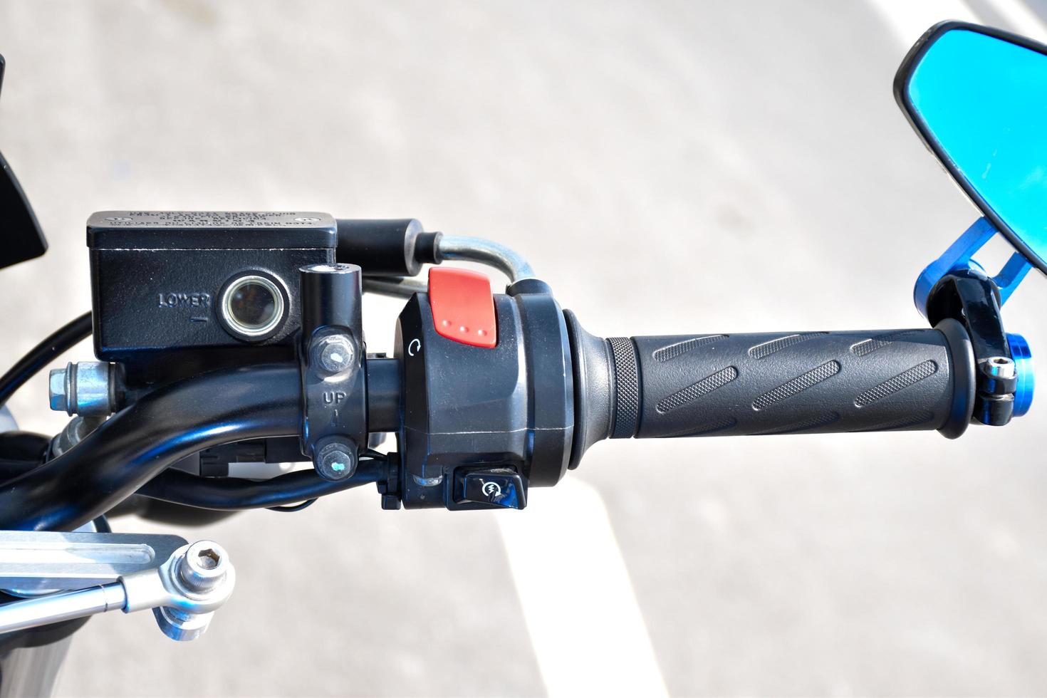 Handlebar motorcycle side view mirror photo