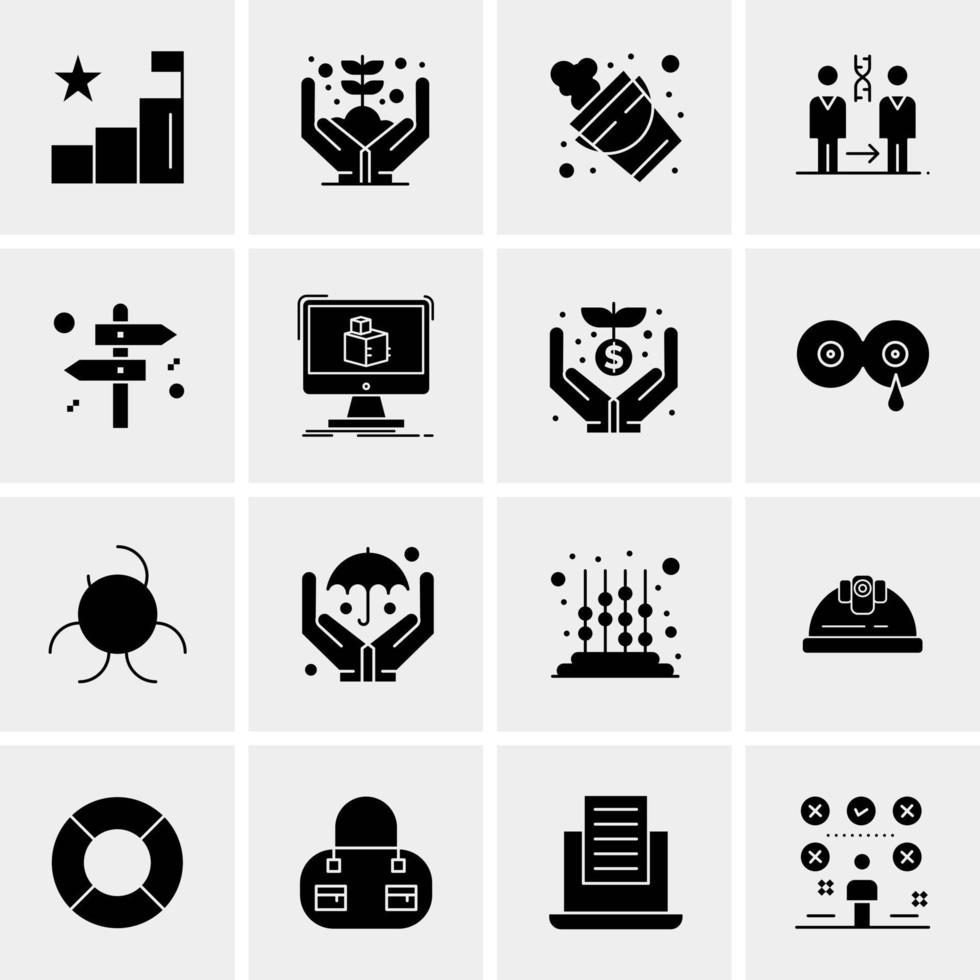 16 Universal Business Icons Vector Creative Icon Illustration to use in web and Mobile Related project