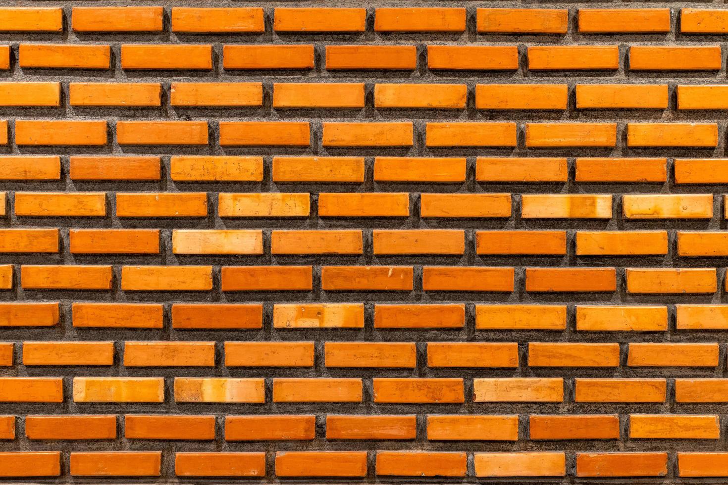 Brown brick wall vintage background photo