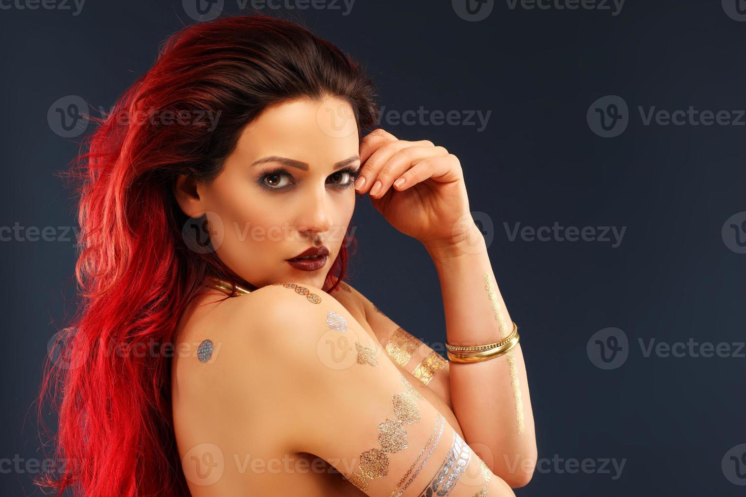Sensual oriental woman photo
