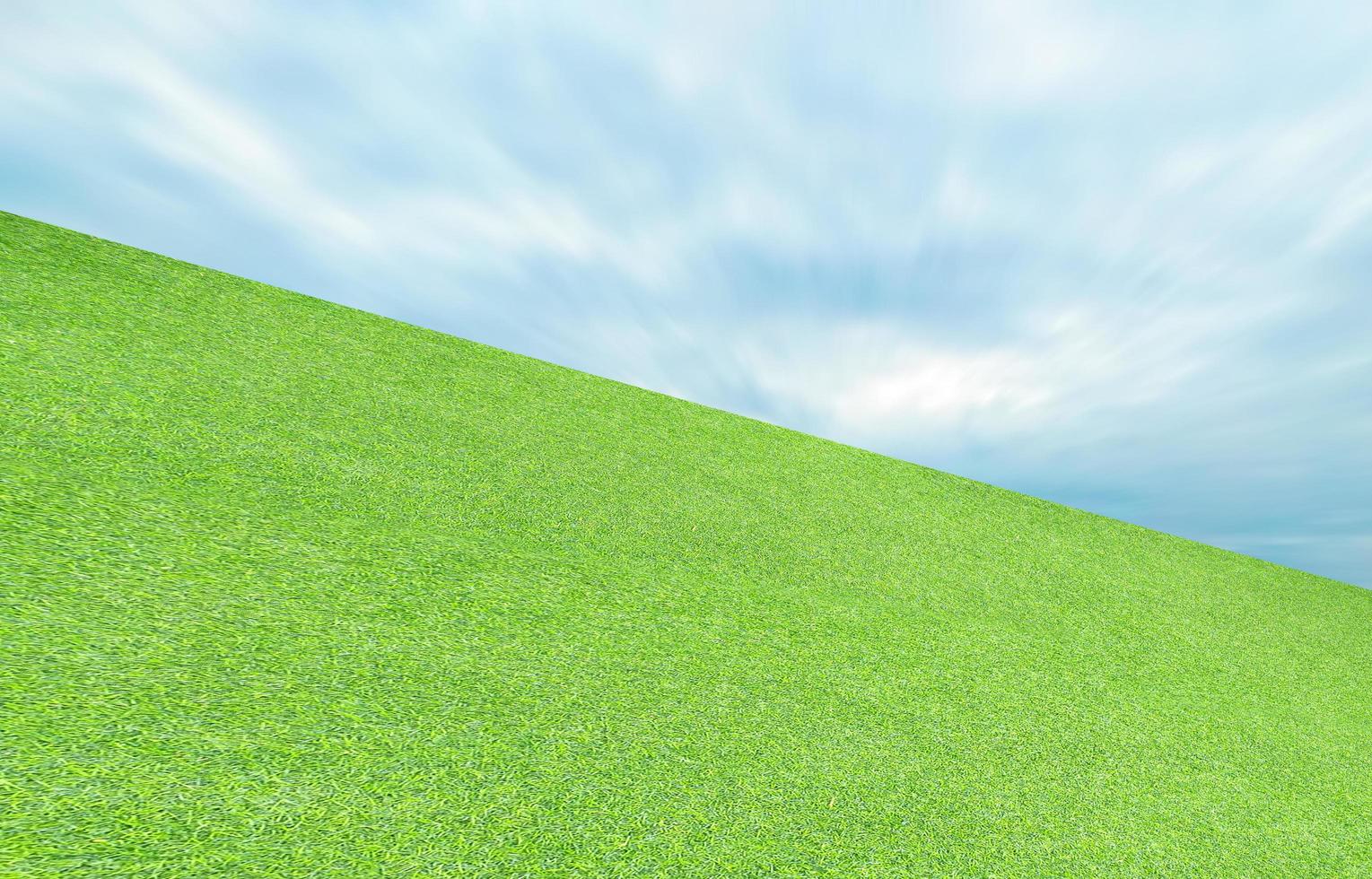 artificial grass green leaf and sky background photo