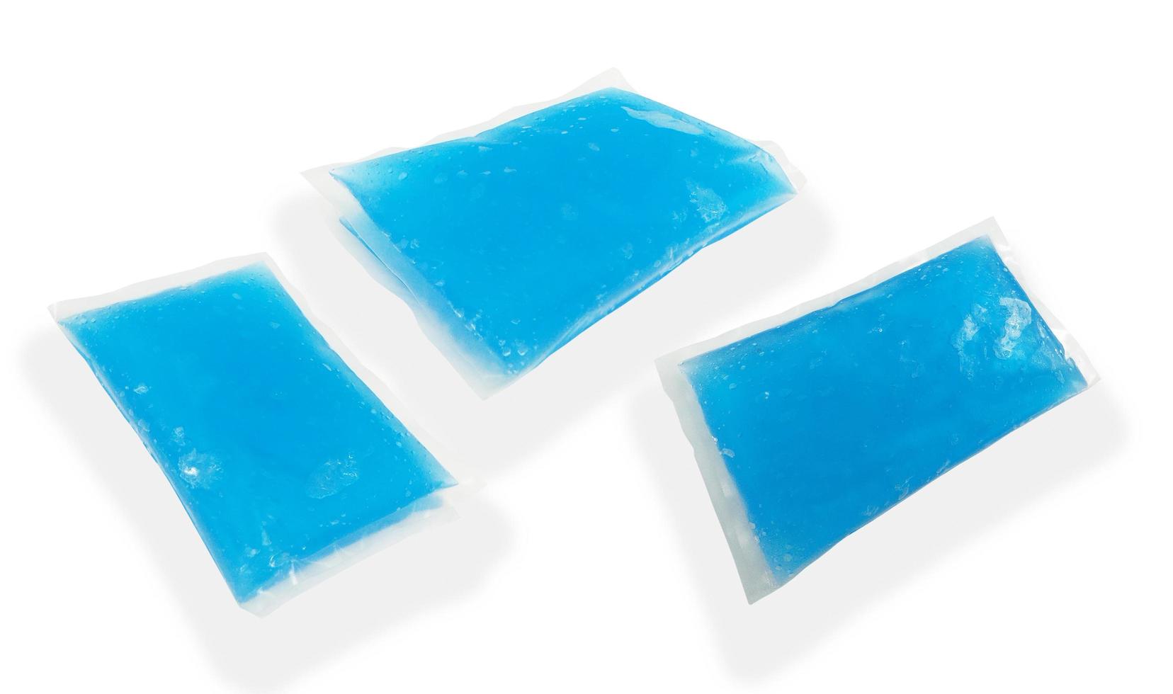 cool and hot pack gel,Medical supplies to relieve injuries isolated on white photo