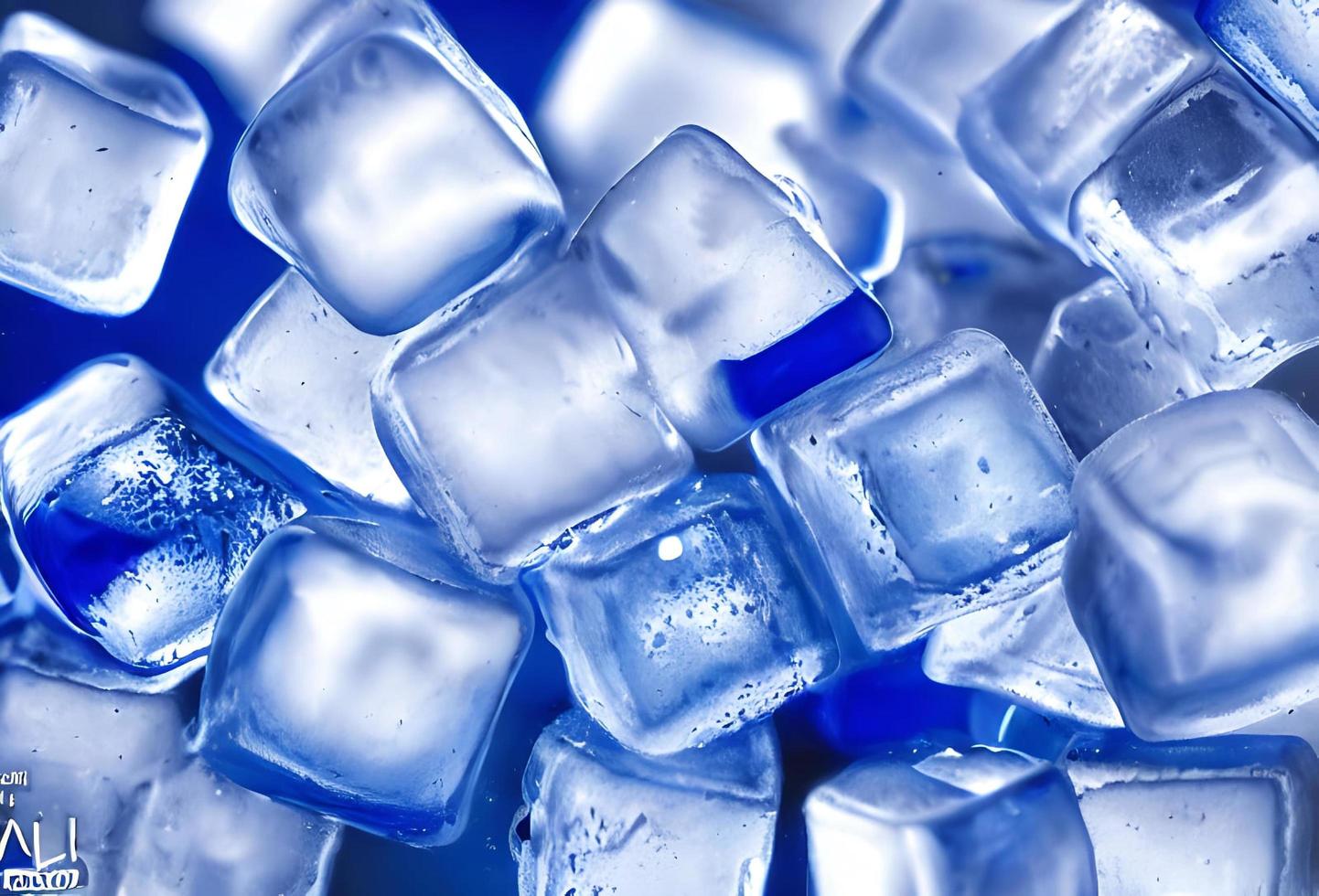 Ice cube. Stack of ice cubes. fresh cool ice cube background. photo
