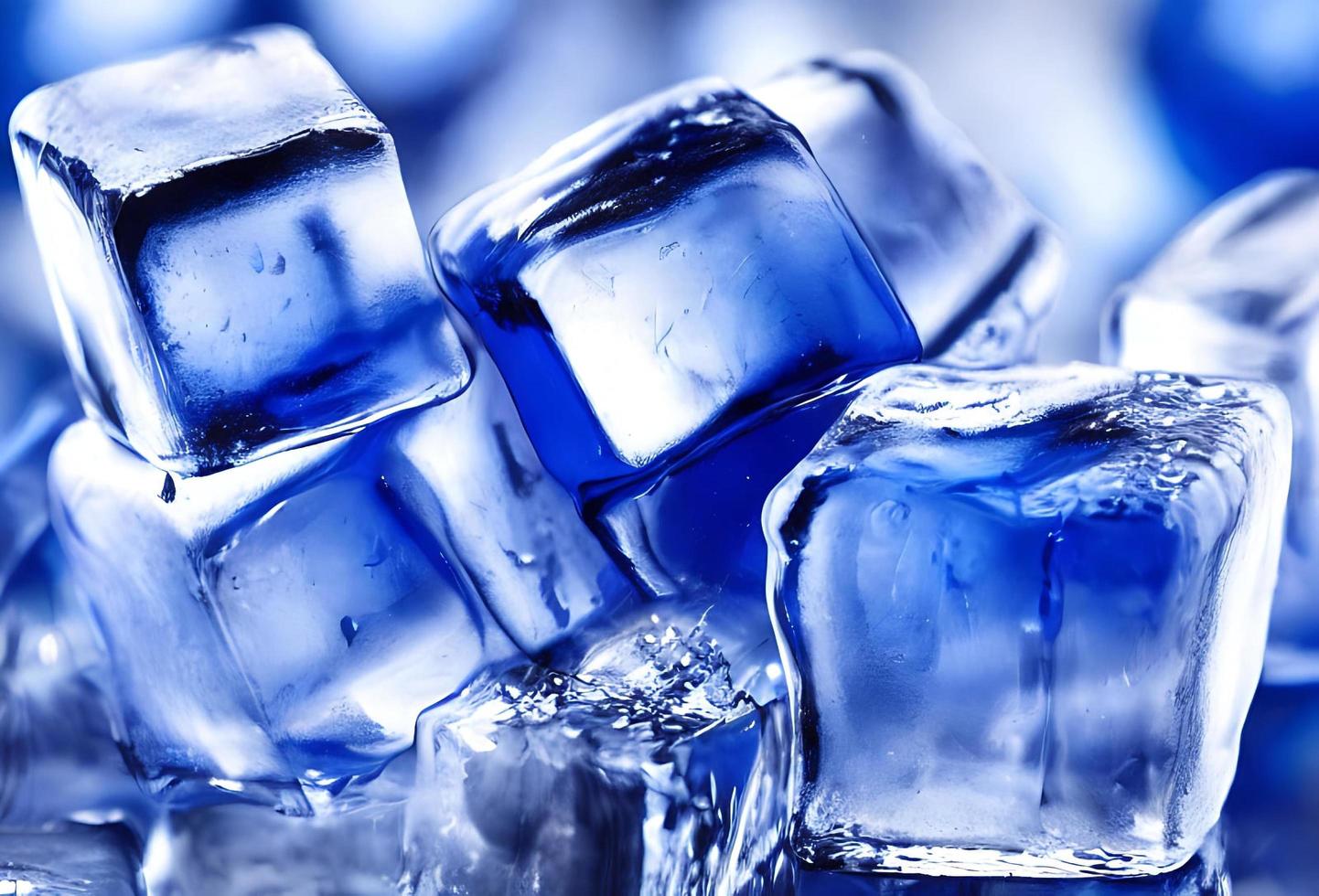 Ice cube. Stack of ice cubes. fresh cool ice cube background. photo