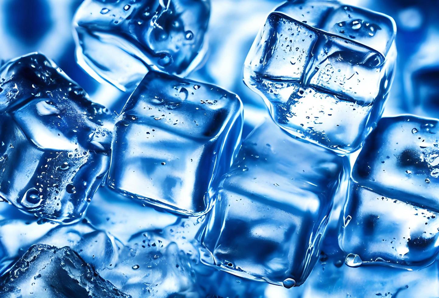 Ice cube. Stack of ice cubes. fresh cool ice cube background. photo
