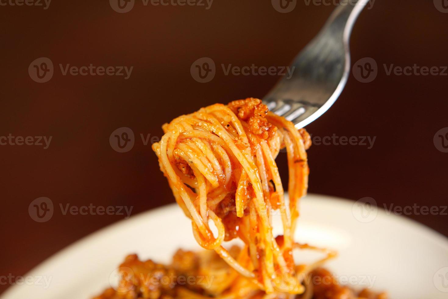 Fresh spaghetti dish photo