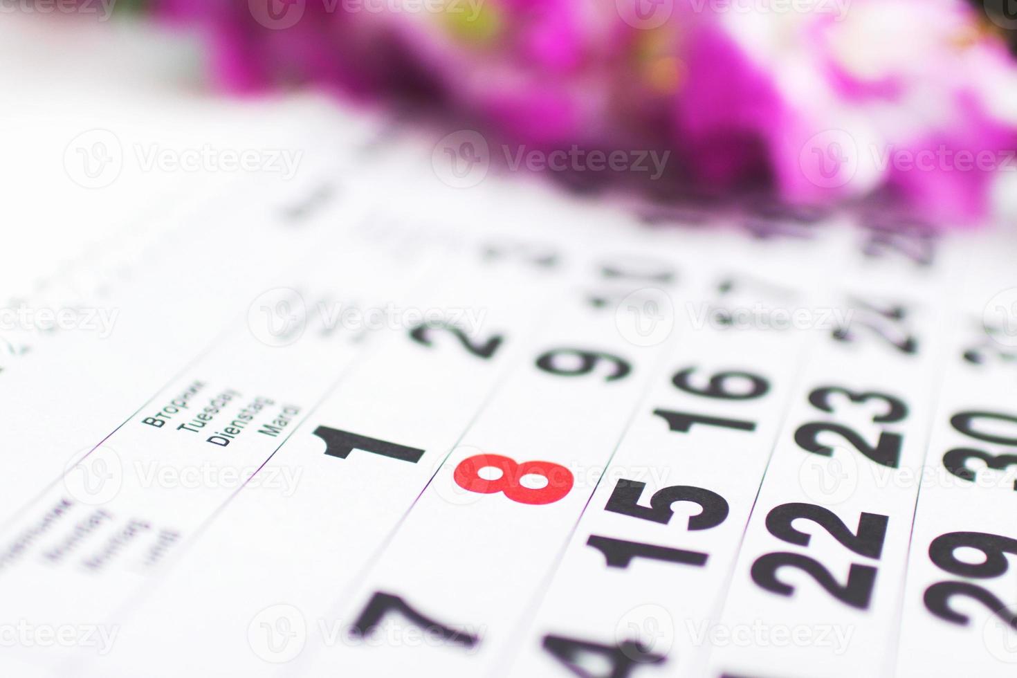 on the calendar March 8 photo