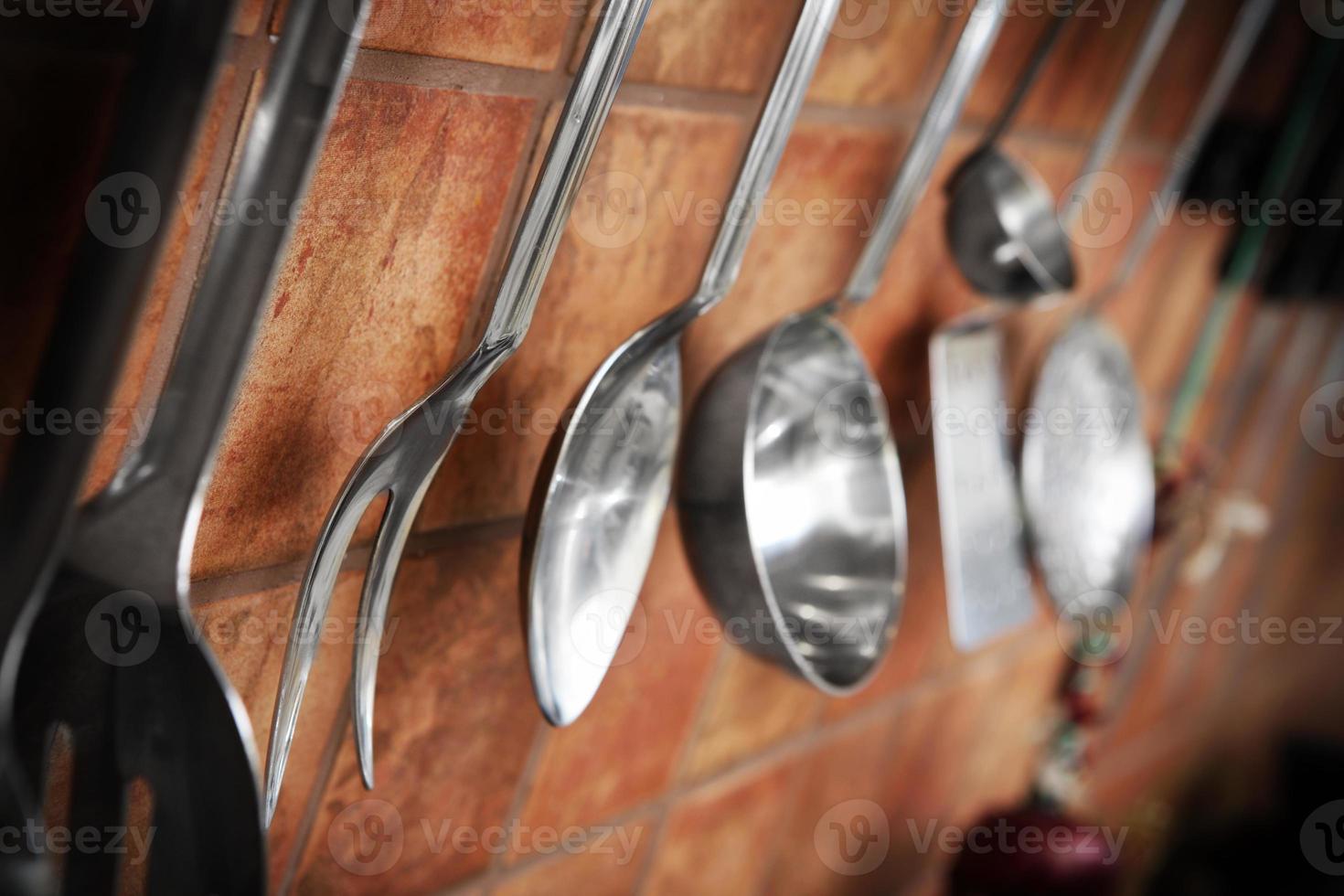 Kitchen utensils detail photo