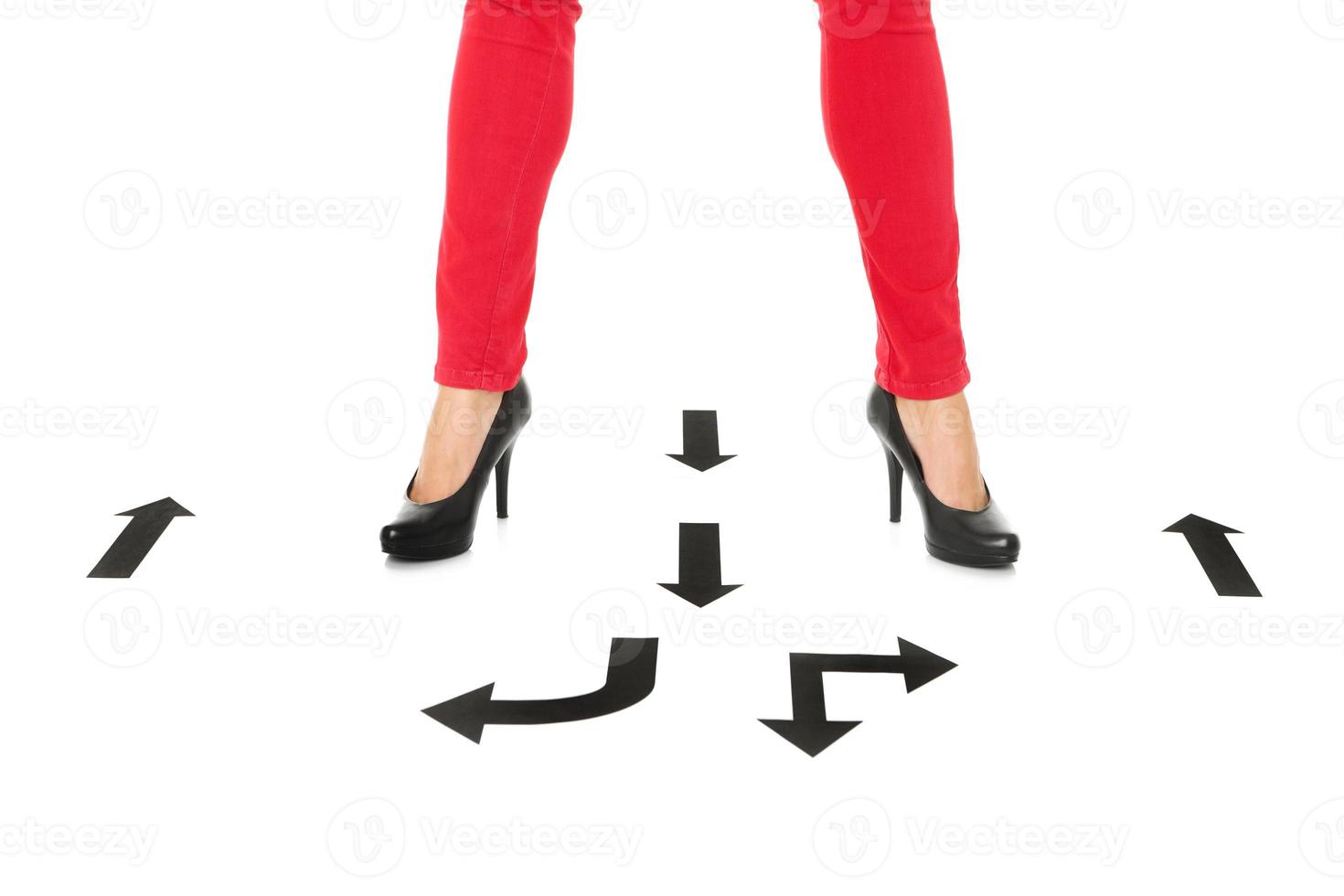 Which way to go concept photo