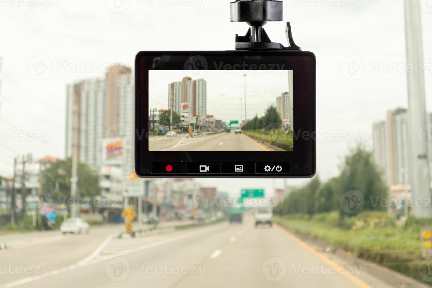grabadora de video de la cámara cctv del automóvil para conducir con seguridad en la carretera foto