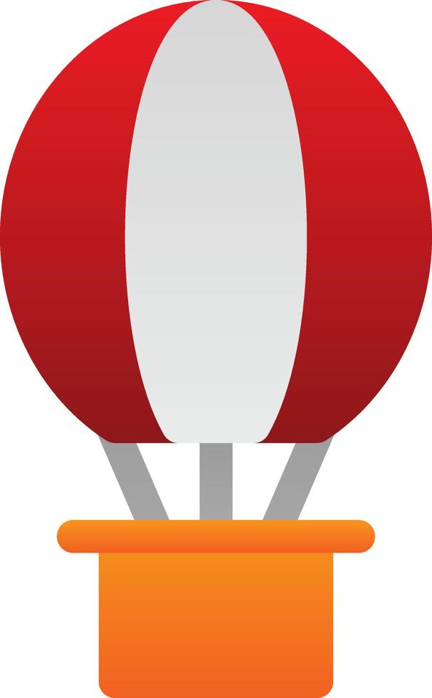 Hot Air Balloon Vector Icon Design